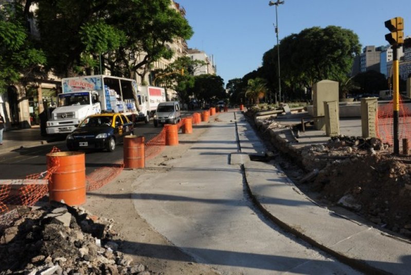 Arrancaron las obras del Metrobús de la 9 de Julio