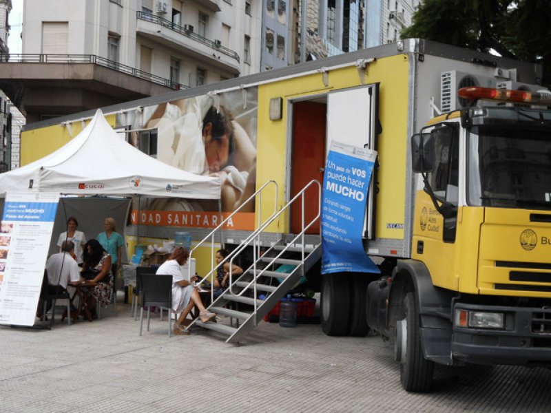 La Unidad Sanitaria Móvil continúa con sus postas en el sur de la ciudad 