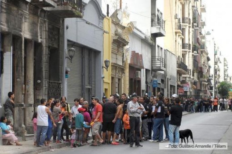 Desalojo en San Telmo