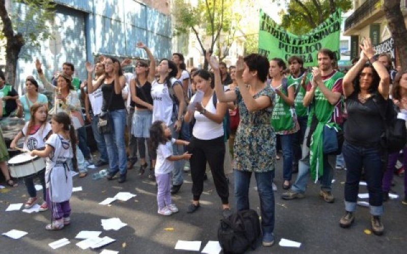 Jornada de protesta contra la precariedad laboral en el Gobierno de la Ciudad 