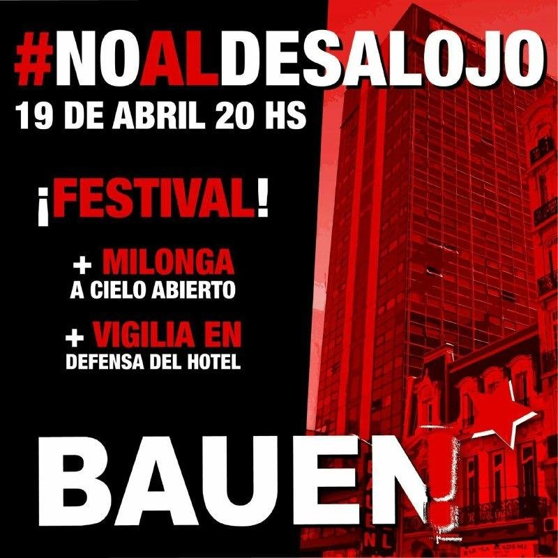 Festival contra el desalojo del Bauen