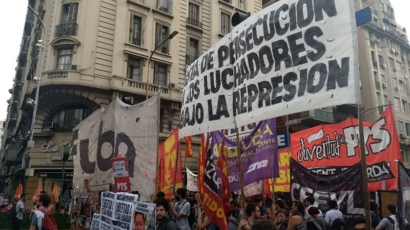 Marcha por la libertad de los manifestantes presos