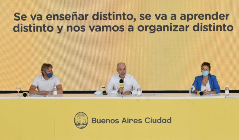 Larreta y Acuña presentaron el protocolo definitivo para la vuelta a clases