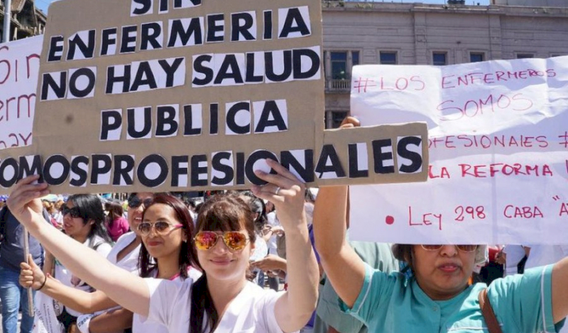 Enfermeros continúan la lucha por el reconocimiento profesional