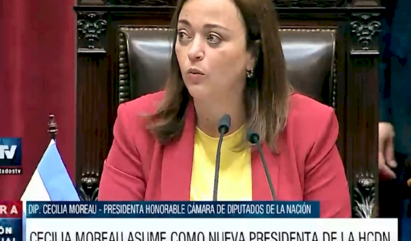 Cecilia Moreau, primera presidenta mujer de la cámara de diputados