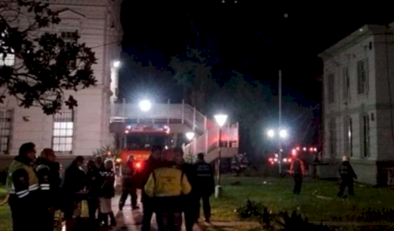 Incendio en el Hospital Moyano