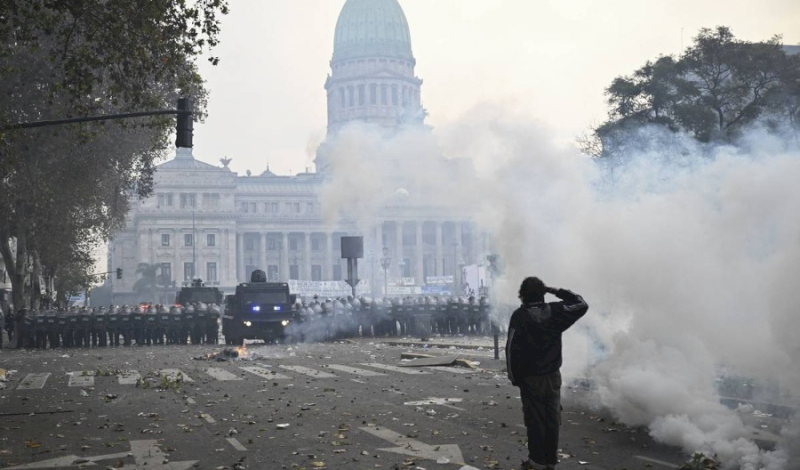 Concentración para exigir la liberación de los detenidos en la represión de Congreso