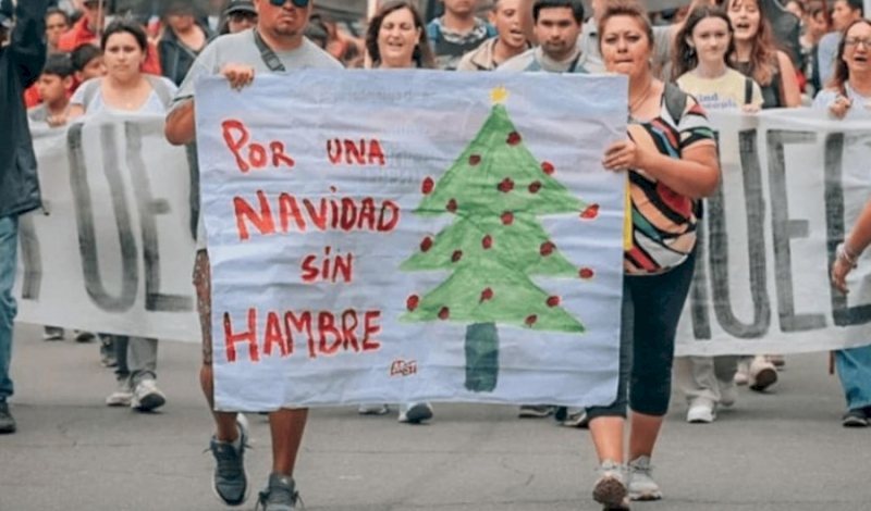 Los movimientos sociales reclaman una navidad sin hambre