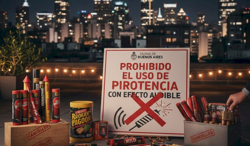 Declaran a la Ciudad “zona calma” libre de pirotecnia