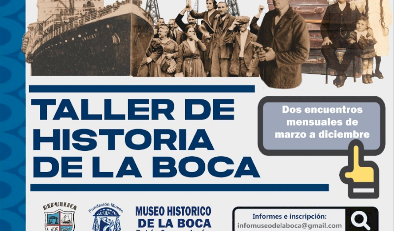 Lanzan la segunda edición del taller de historia de La Boca
